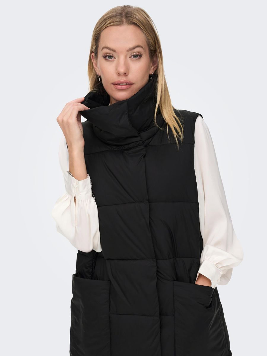 ONLHAILEY PUFFER X-LONG WAISTCOAT OTW