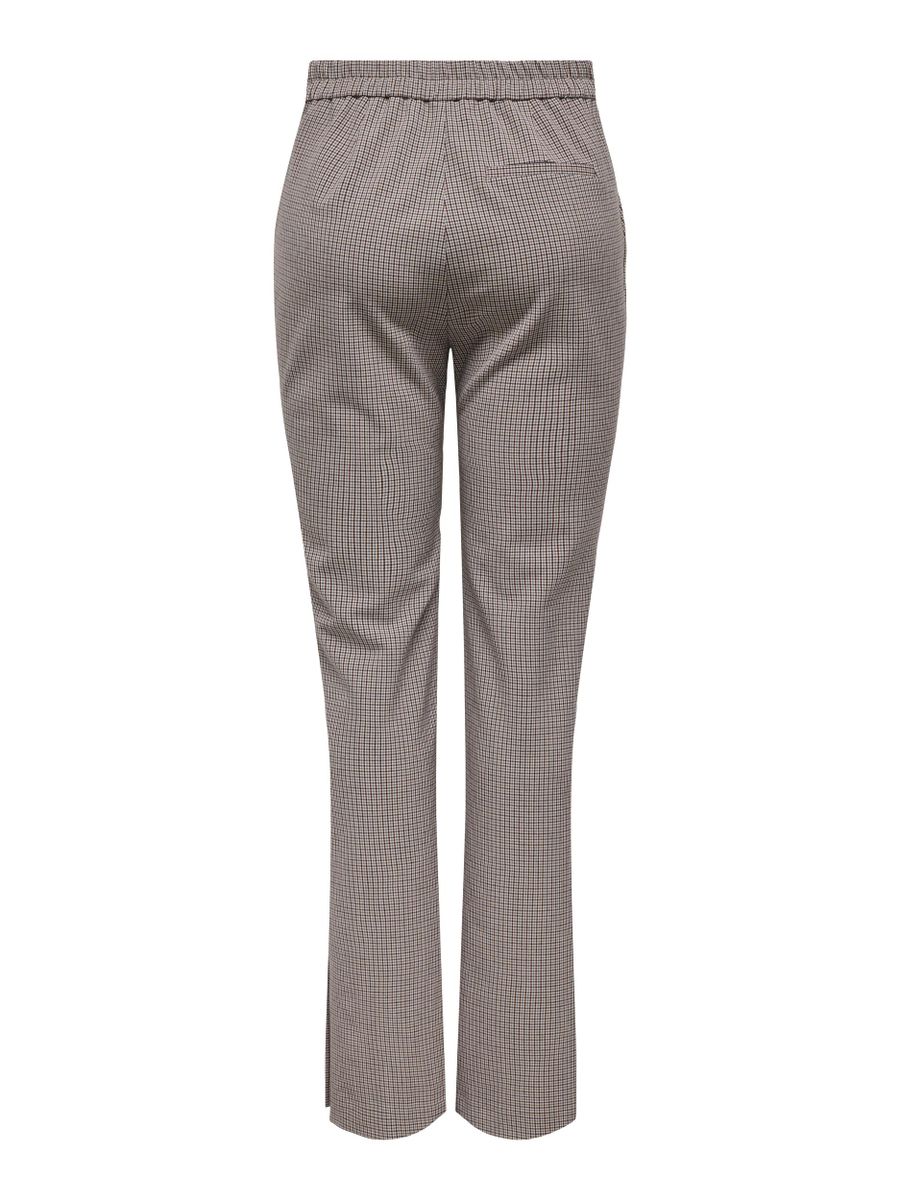 ONLJOSS HW FLARED SLIT CHECK PANT TLR RP