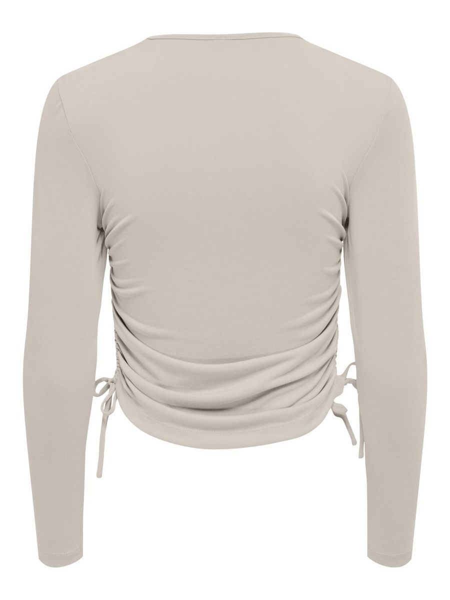 ONLNEW FREE L/S MODAL RUCHING TOP JRS