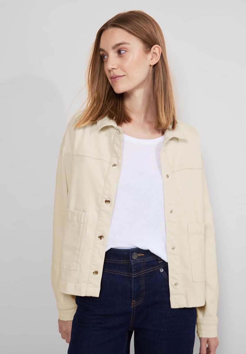 Beige Jeansjacke