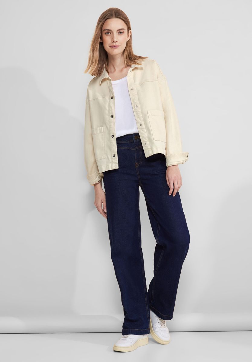 Beige Jeansjacke