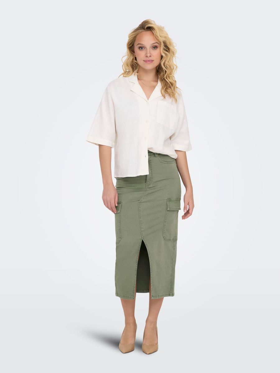 ONLLOLA HW CARGO LONG SLIT SKIR PNT NOOS