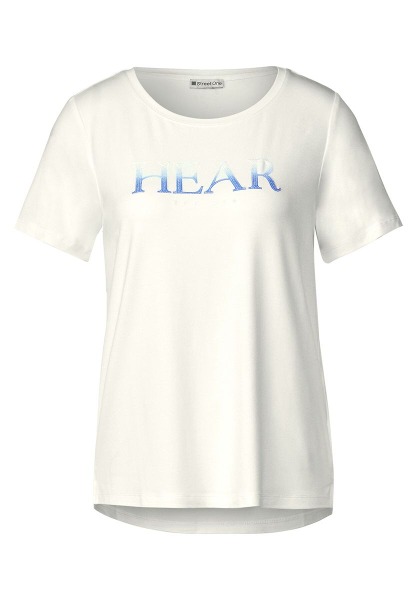 T-Shirt mit Pailletten Print