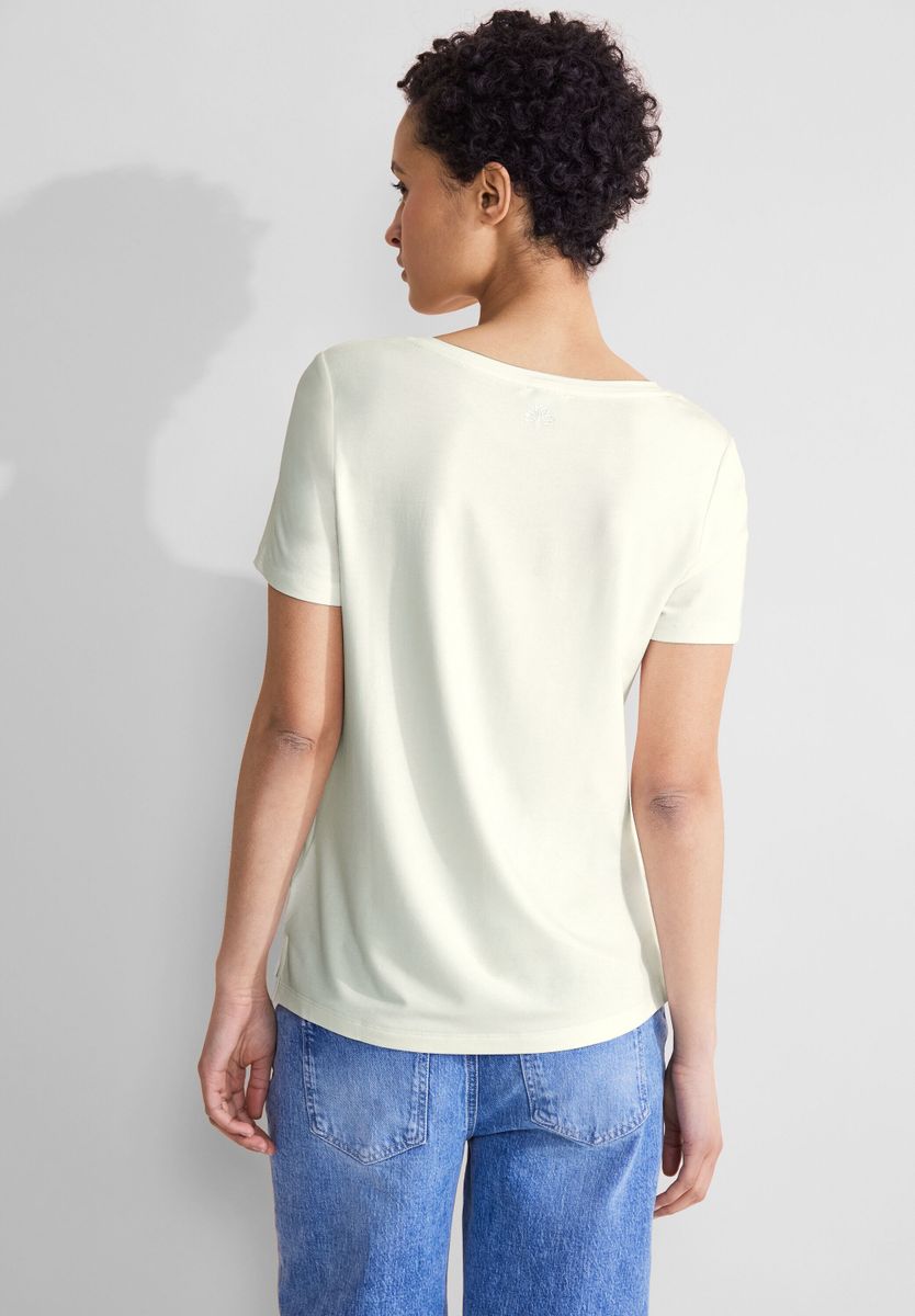 T-Shirt mit Pailletten Print